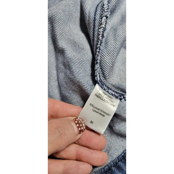 Young, Fabulous & Broke Dayla Denim Jacket Women’s Size Medium Blue Jean Cropped - Picture 12 of 12